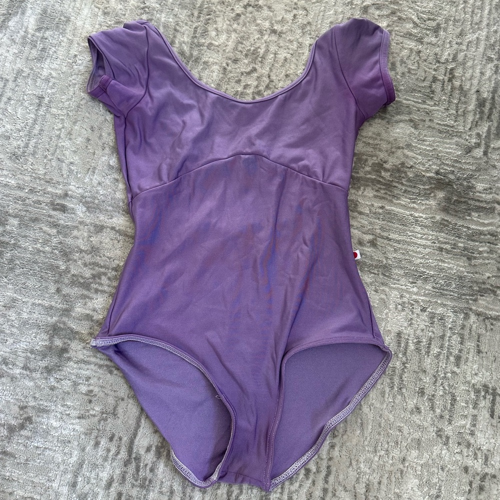 Self dyed small Yumiko cap sleeve leotard